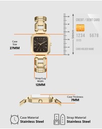 Armani Exchange - Gold Tone Analogue Watch