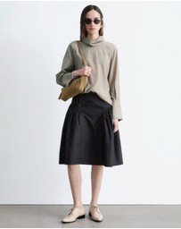 & Other Stories - Puff A-Line Midi Skirt