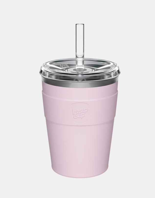 KeepCup - Thermal Cold Cup 12oz Reusable Coffee Cup with Straw Lid