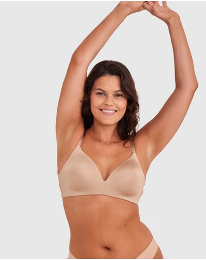 Bras N Things - Inner Essence Contour Plunge Wirefree Bra - Nude 2