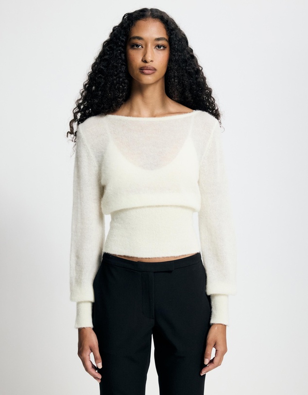 Lover - Vespera Alpaca Blend Sheer Jumper