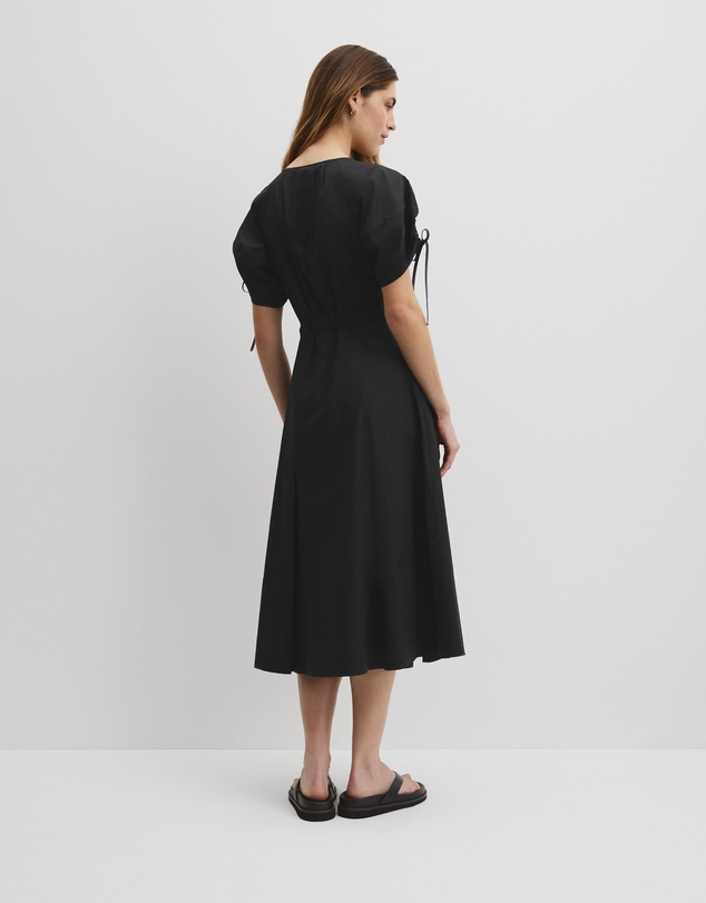 Country Road - Gathered Sleeve Midi Dress