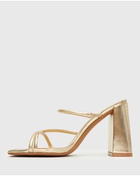 Betts - Shaq High Block Heel Mules