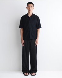 COS - Striped Knitted Linen Shirt