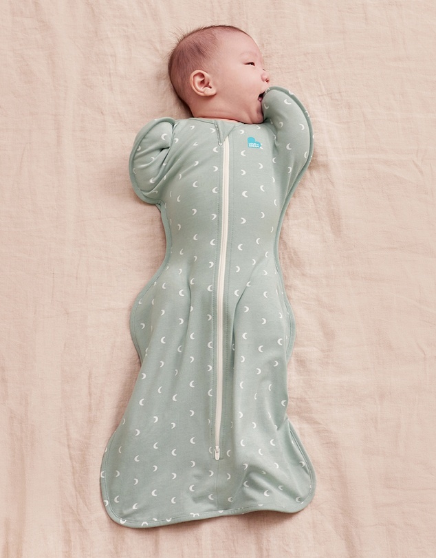 Love to Dream - Swaddle Up™ 1.0 TOG Cotton Olive Moon