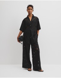 Country Road - Lace Longline Shirt