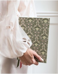 Bespoke Letterpress - Linen Bound Lined Journal - Bloomere