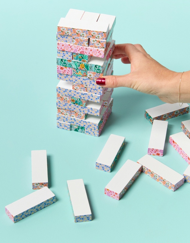 Journey Of Something - Floral Tumbling Tower