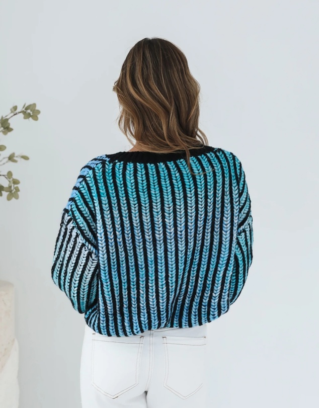 Esther & Co - Daleena Knit - Blue Multi