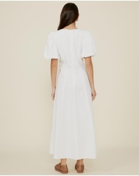 The Fated - Lucy Puff Sleeve Midi Dress