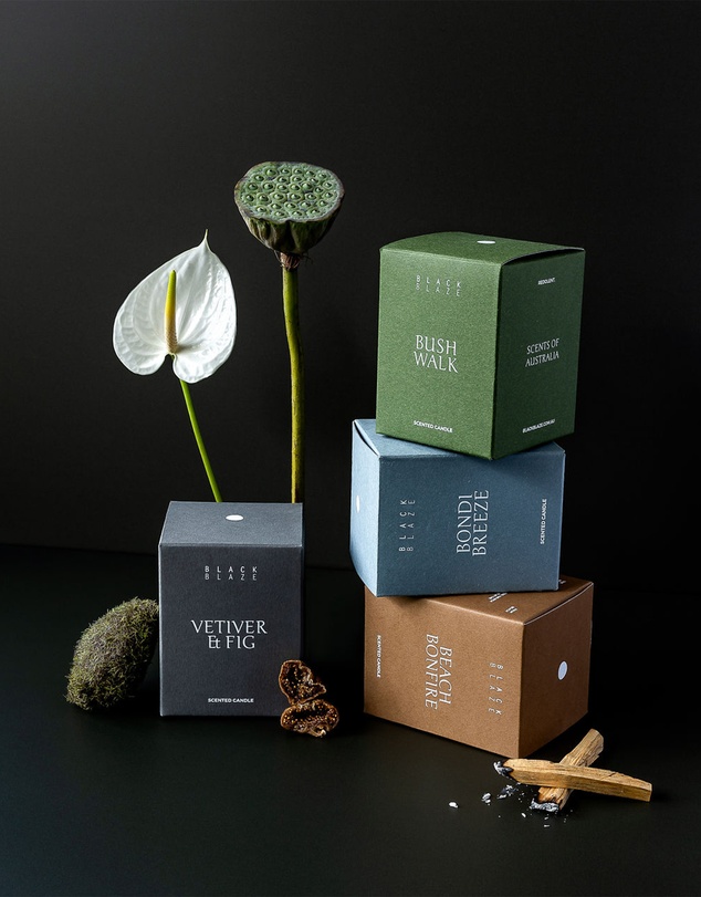Black Blaze - Vetiver & Fig Scented Candle