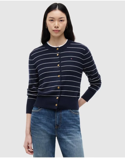 Tommy Hilfiger - Jersey Stitch Cotton Cardigan
