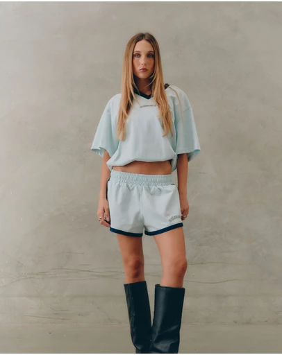 SSAINT - Reflective V Neck Tee Mint