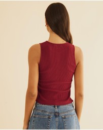 Atmos&Here - Serena Button Front Tank
