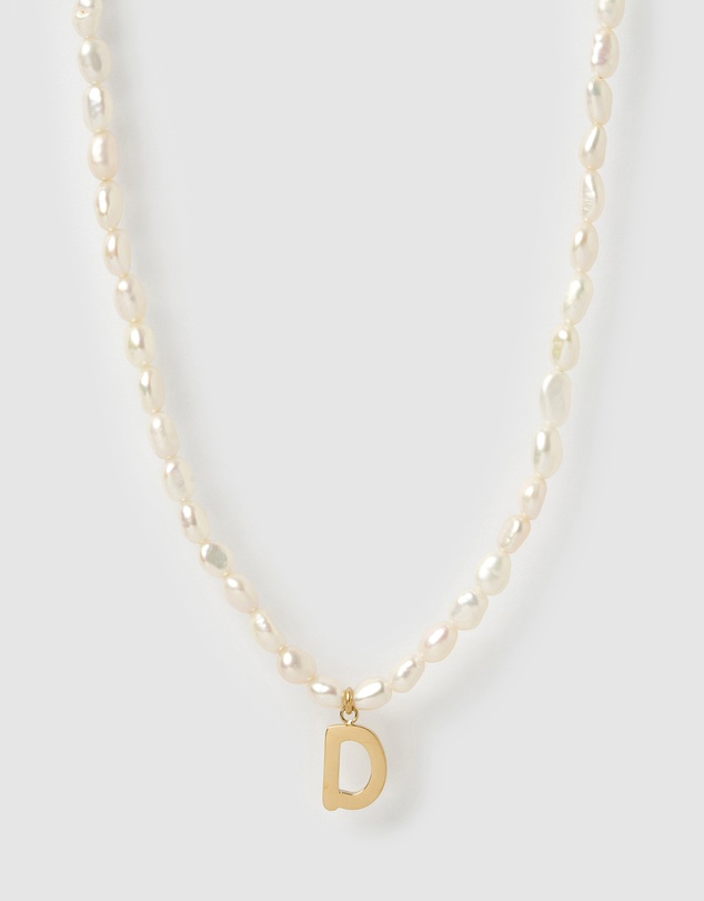 Arms Of Eve - Statement Letter Pearl Necklace