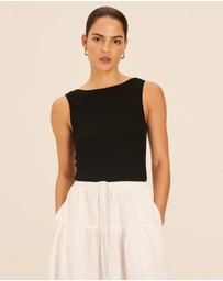 AERE - Cotton Boat Neck Tank