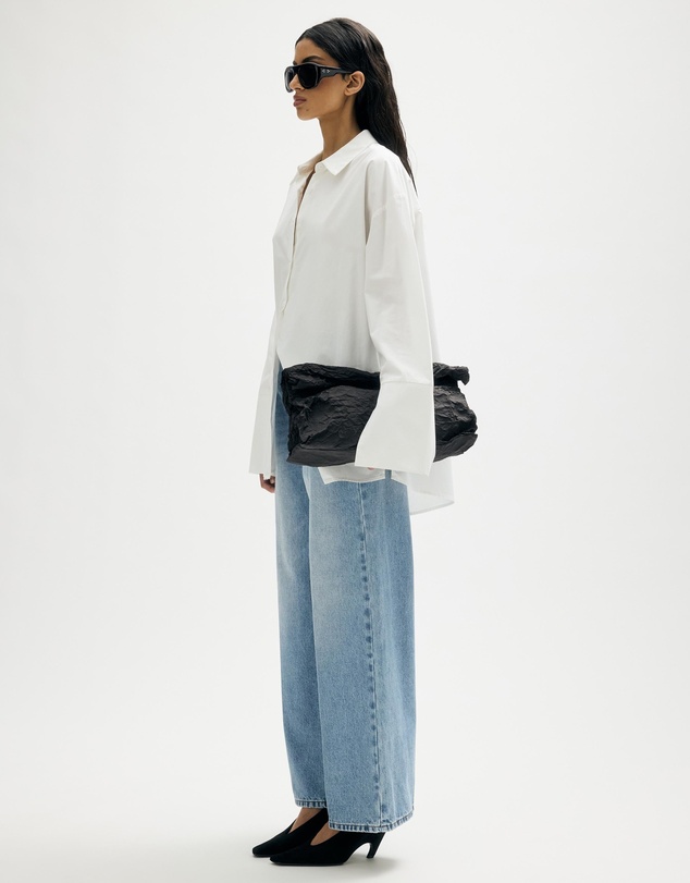 Minima Esenciales - Ash Pressed Crease High Rise Jeans