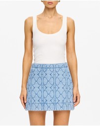 KIVARI - Joey Denim Mini Skirt