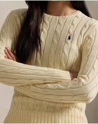 Polo Ralph Lauren - Julianna Cable Knit Cotton Crewneck Sweater