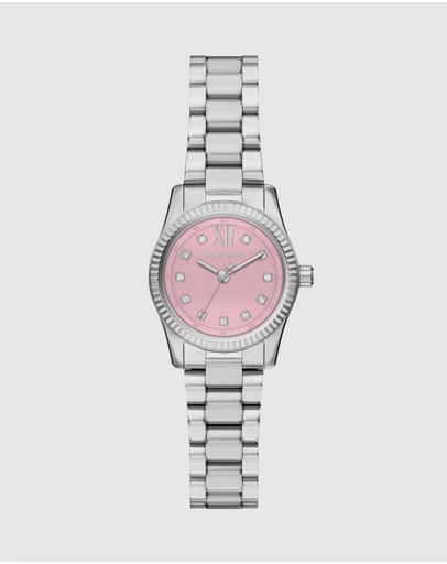 Michael Kors - Lexington Silver Tone Analogue Watch