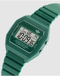 adidas Originals - Digital Two Green Resin Watch