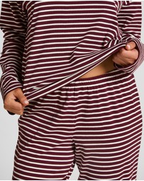Hunkemoller - Long Sleeve Cotton Jersey Stripe PJ Set