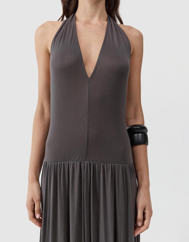 St. Agni - Fluid Jersey Halter Dress