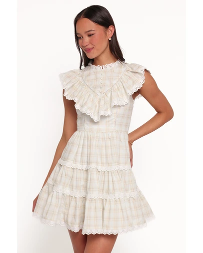 Petal & Pup - Benowa Mini Dress - Butter Yellow Plaid