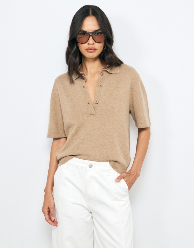 AERE - Aimee Relaxed Fit Knit Polo