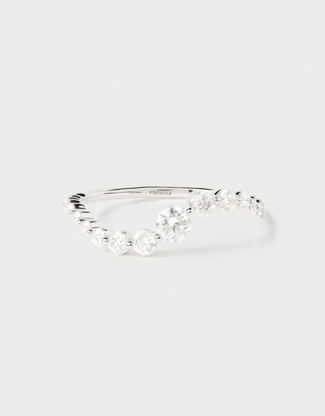 PDPAOLA - Diamonds and White Gold Venus Ring