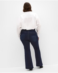 City Chic - Plus size Harley Fit West End Jean - dark wash
