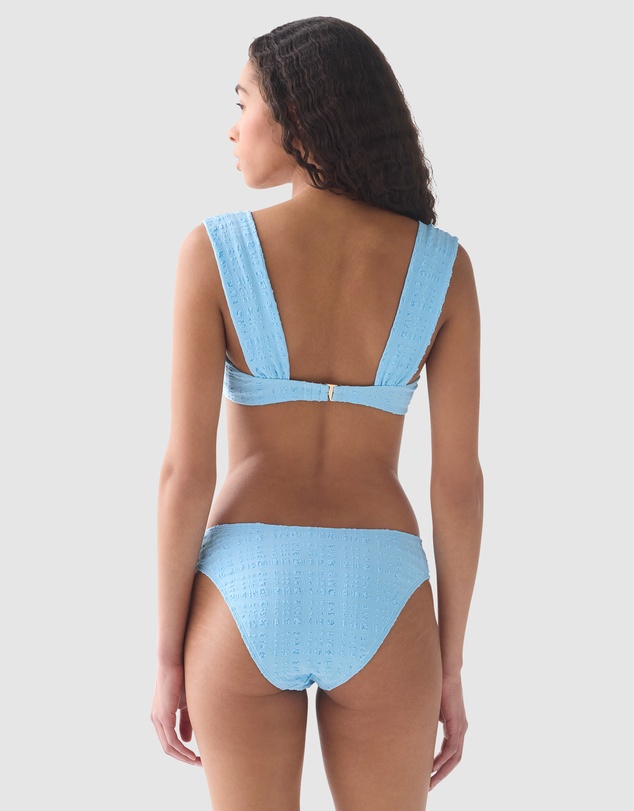 Kate Spade - Seersucker Wide Strap Underwired Padded Bikini Top