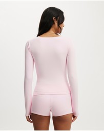 Cotton On Body Active - Ultra Soft Scoop Neck Long Sleeve