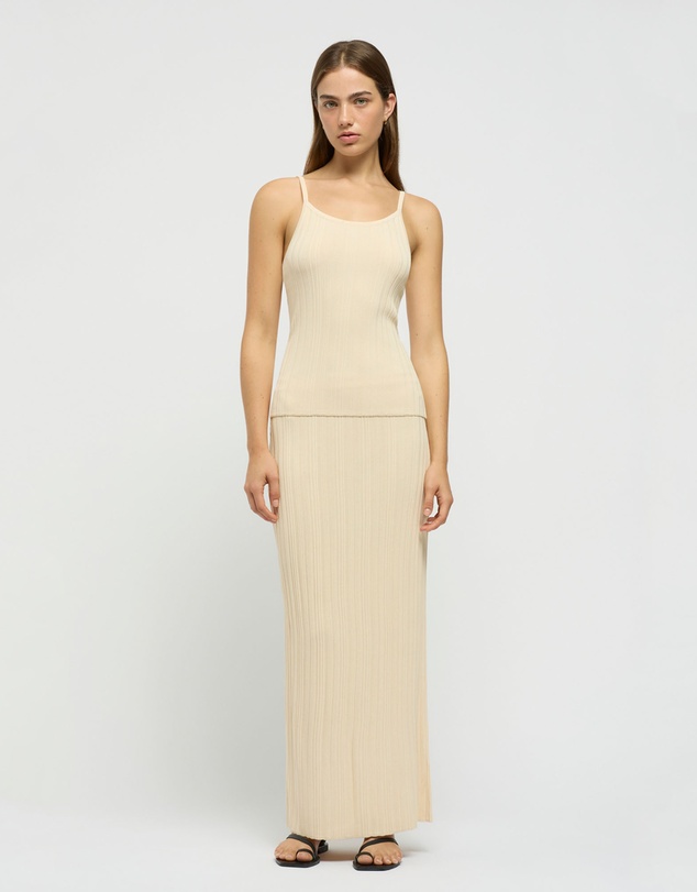FRIEND of AUDREY - Reflection Ribbed Knit Skirt