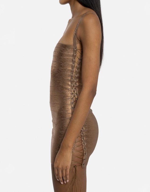 Jaded London - Lace Up Bandage Dress