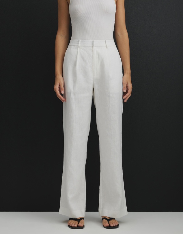 AERE - Straight Leg Linen Pants