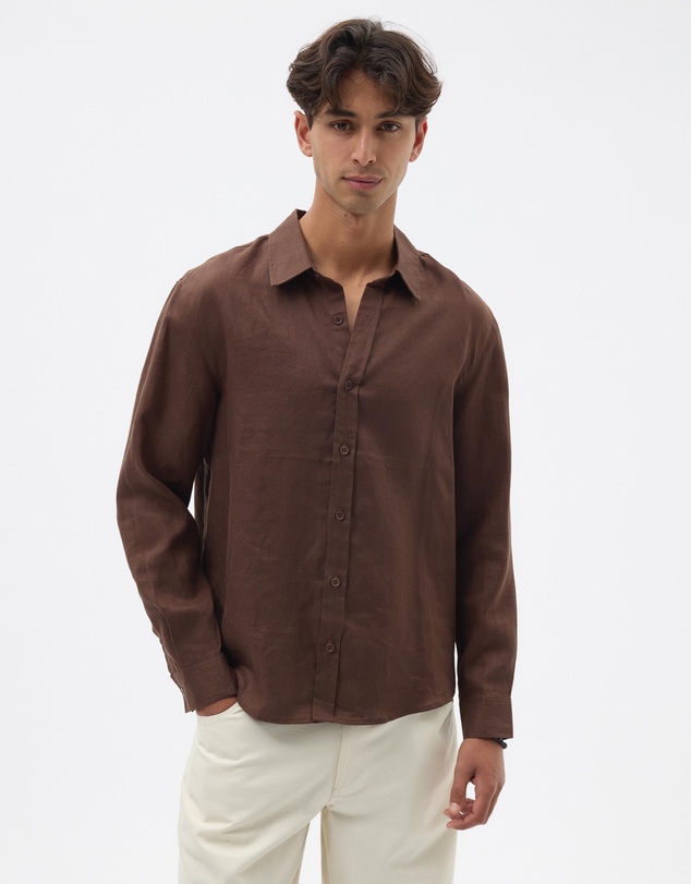 AERE - Euro Resort Linen LS Shirt
