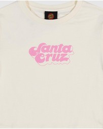 Santa Cruz - Groovy Stack Front Short Sleeve Baby Tee - Teens
