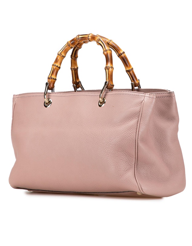 Pre-Loved by Azura Reborn - Pre-Loved Medium Calfskin Bamboo Shopper Satchel