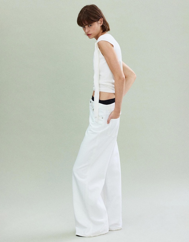 M.N.G - Fine Knit Jumper with Bow Detail