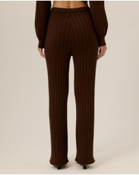 Tussah - Willow Ribbed Knit Wide Leg Pants