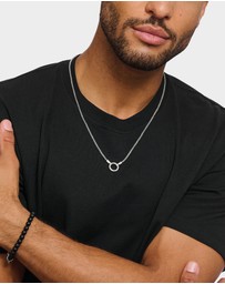 THOMAS SABO - THOMAS SABO Fine Venetian chain in blackened 925 silver