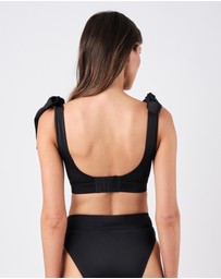 UNE PIECE - Classic Square Neck Bralette Bikini Top