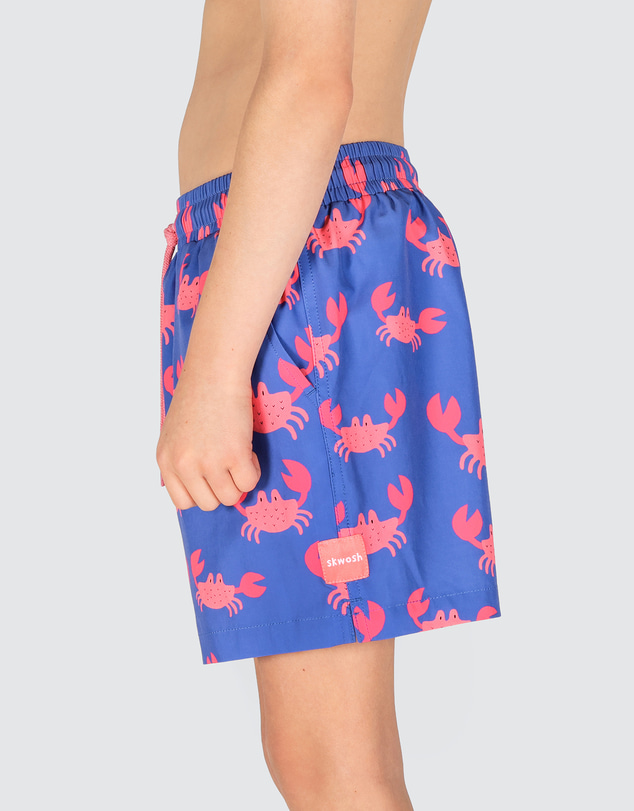 Skwosh - Mr Pinchy Boys Eco Swim Shorts in Blue