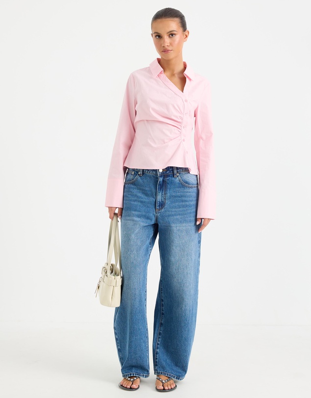 Calli - Caden Asymmetrical Button Through Shirt