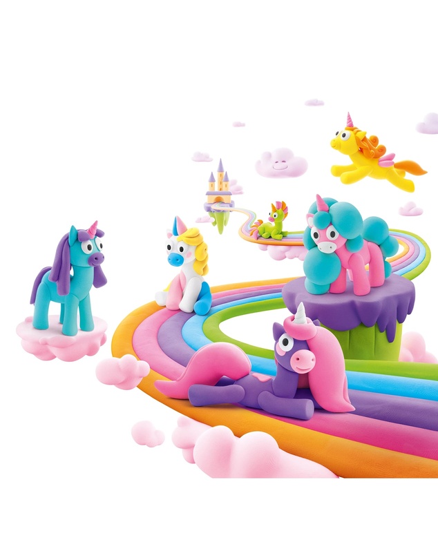 Hey Clay - Rainbow Unicorns Set