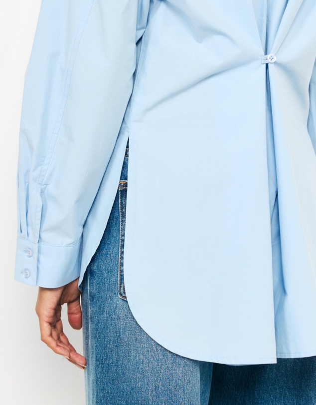 AERE - Zola Button Cinch Back Shirt