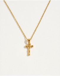 Reliquia - T Initial Gold Charm Necklace
