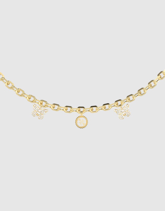 GUESS - Borboleta & 4G Charm Necklace
