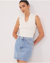 Calli - Cassie Denim Mini Skirt